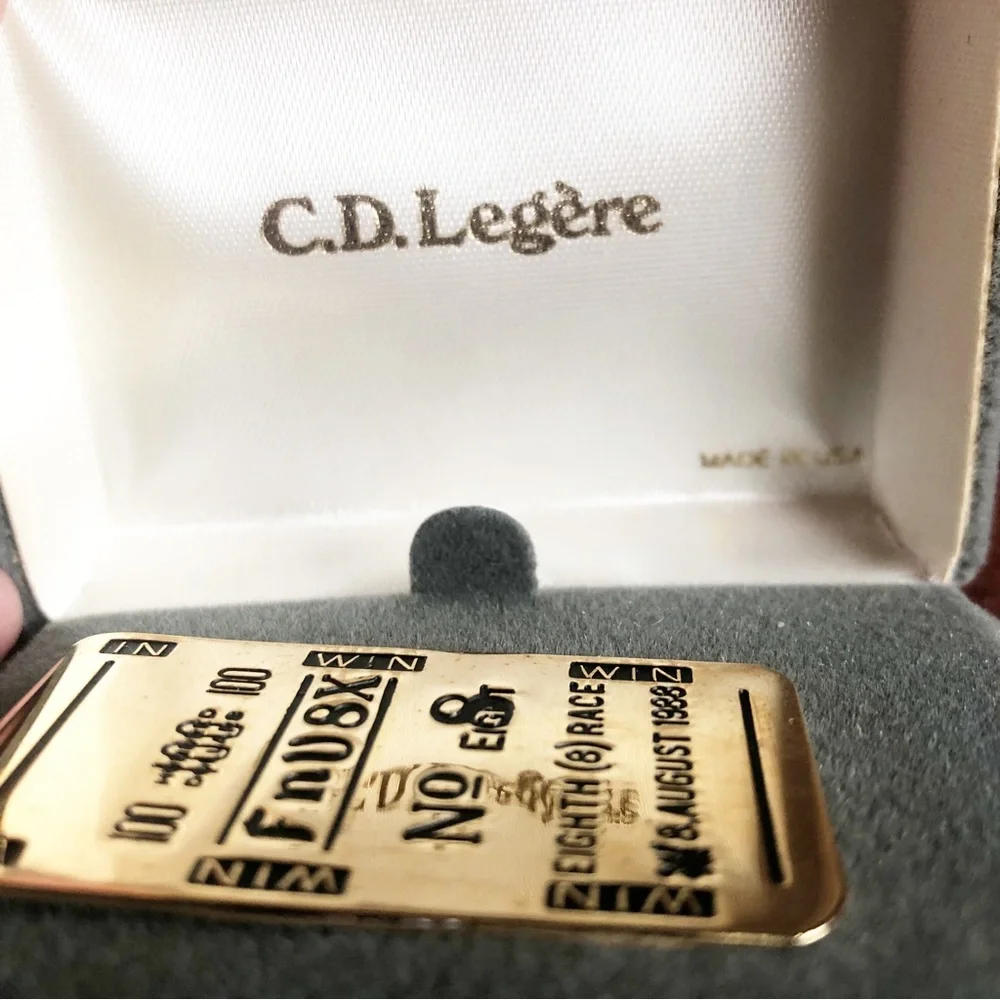 Money Clip by CD Legere Vintage Lucky 8